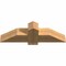 Ekena Millwork Eugene Smooth Timber Gable Bracket, Western Red Cedar, 36"W x 10"H x 5 1/2"D x 5 1/2"F, 7/12 Pitch GBW036X10X0606EUG00SWR - alternate 3